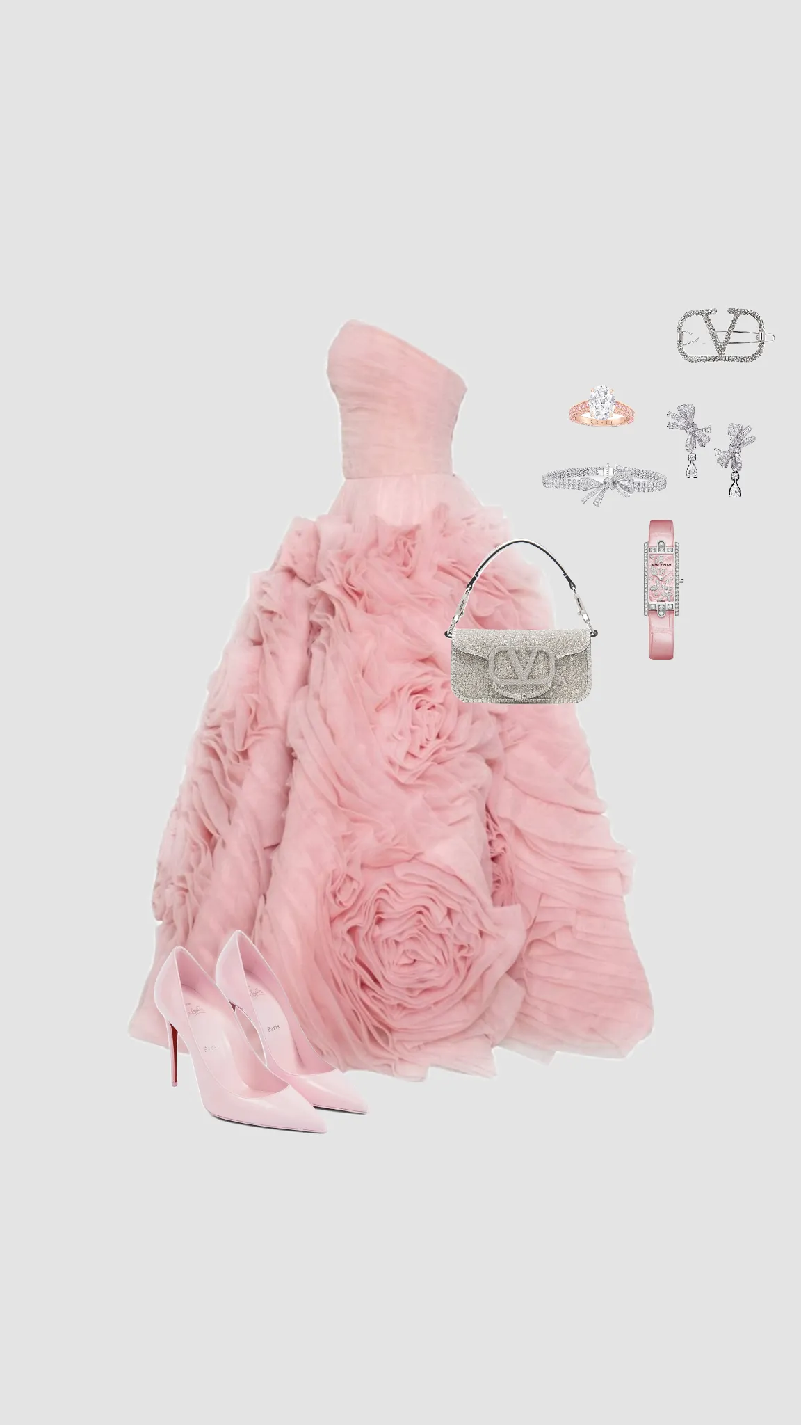 Modest Ball Gown One Shoulder Pink Tulle Sleeveless Long Evening Party Gowns Evening Dress Special Formal Dresses Prom Dress HZ1121