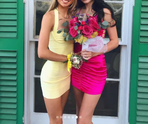 Classy Sheath Sweetheart Neck Yellow Short Mini Formal 8th Grade Homecoming Dresses Middle School Hoco Court Dress 21st Birthday Dress Hoco Outfits HZ1121 - Image 7