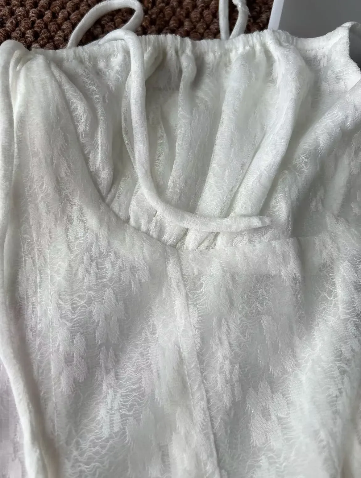 Cute A Line Spaghetti Straps White Lace Formal Homecoming Dresses Short 16th Birthday Outfits Graduation Dress Mini Cocktail Dresses HZ1121 - Image 3