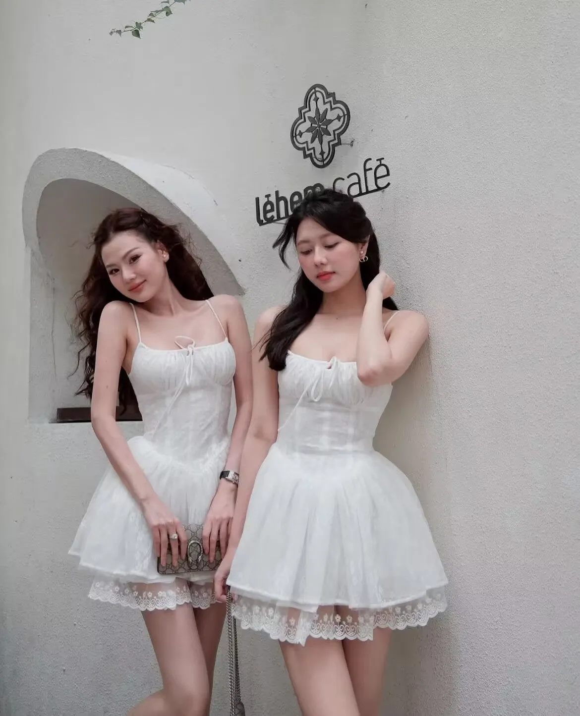 Cute A Line Spaghetti Straps White Lace Formal Homecoming Dresses Short 16th Birthday Outfits Graduation Dress Mini Cocktail Dresses HZ1121 - Image 6