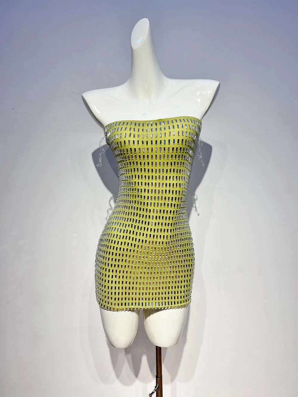 Sexy Sheath Strapless Green Tight Formal Homecoming Dresses 18th Birthday Outfits Graduation Dress Short Mini Hoco Dresses HZ1121