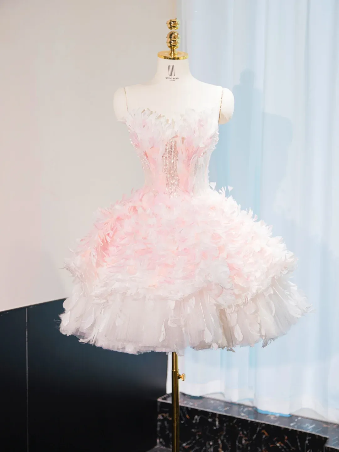 Cute Ball Gown Sweetheart Light Pink Tulle Short Mini Formal 8th Grade Homecoming Dresses Middle School Cocktail Dress Hoco Outfits HZ1121