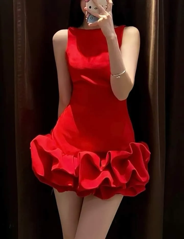 Princess Sheath Scoop Red Satin Formal Homecoming Dresses 8th Grad Dance Graduation Dress Short Hoco Dresses HZ1121