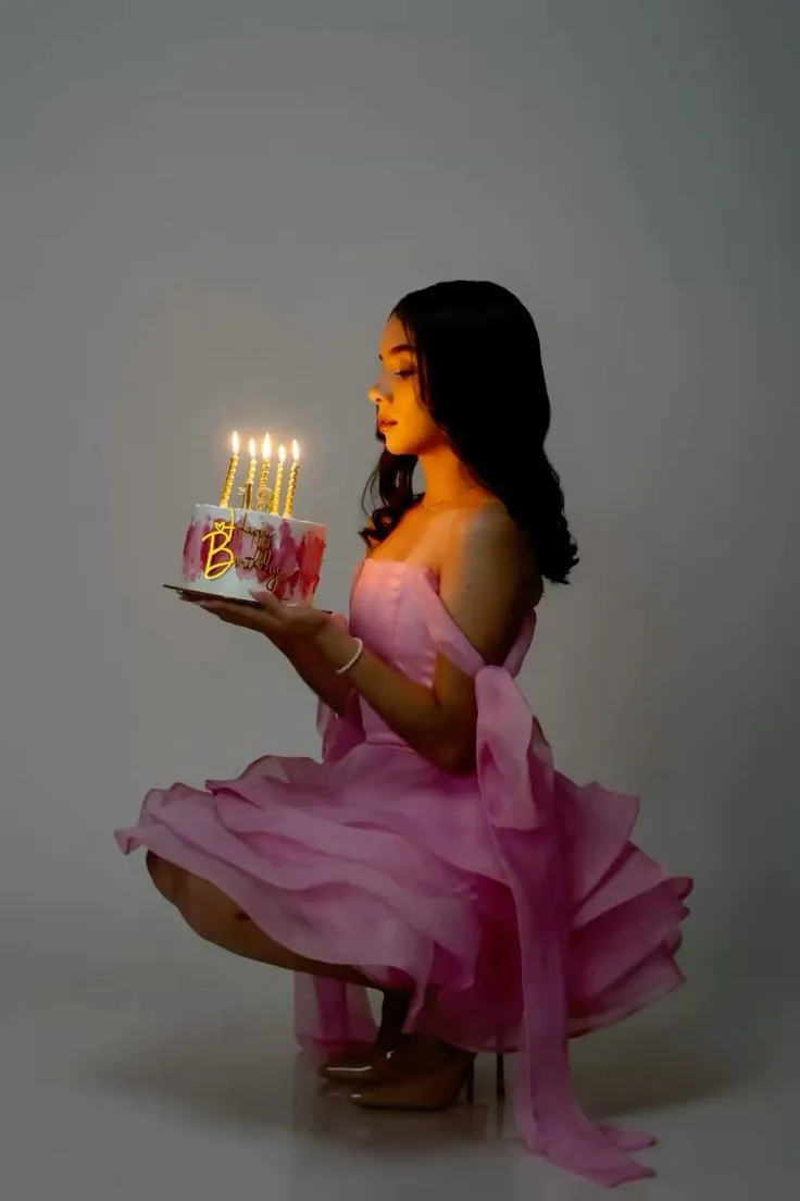 Modest Ball Gown Straps Pink Chiffon Formal Homecoming Dresses 8th Grad Dance Graduation Dress Short Hoco Dresses HZ1121