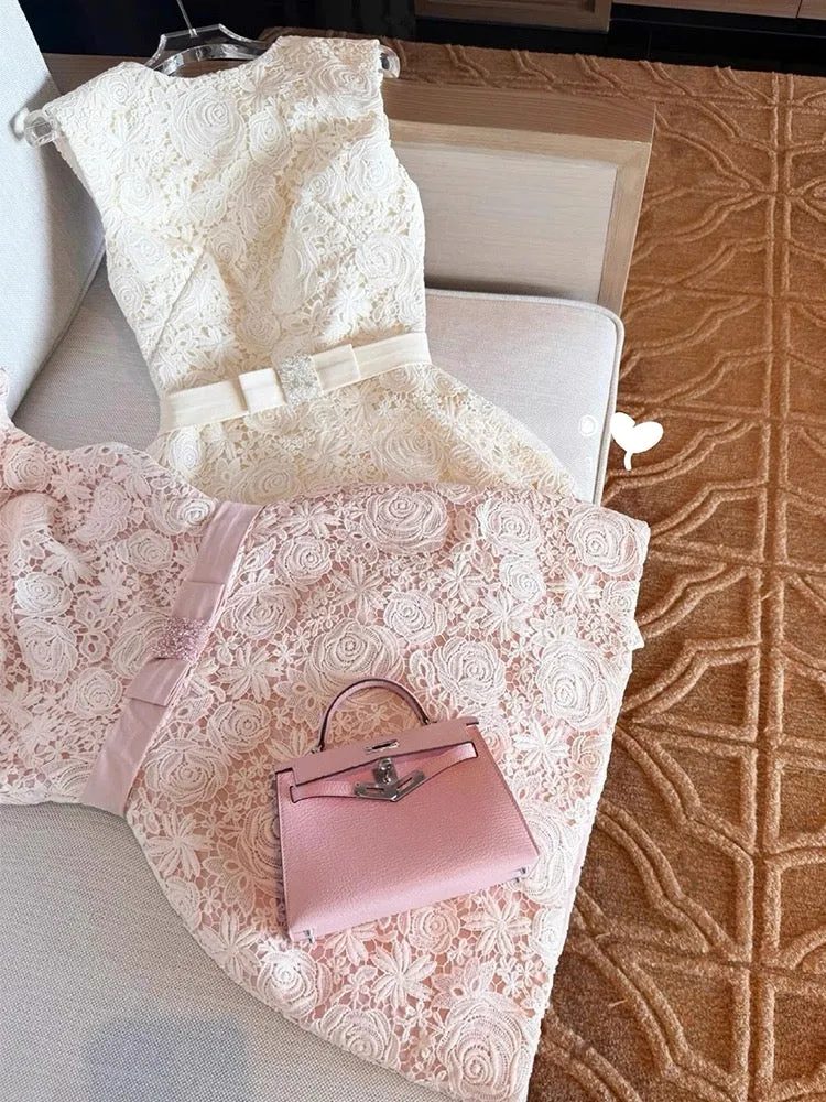 Elegant A line Scoop Lace Short White Mini Formal 8th Grade Homecoming Dresses Middle School Cocktail Dress Hoco Outfits HZ1121