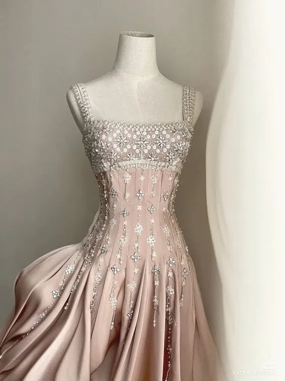 Sparkly A Line Square Neck Silver Beads Sequin Short Formal Homecoming Dresses Party Graduation Dress Hoco Dresses HZ1121