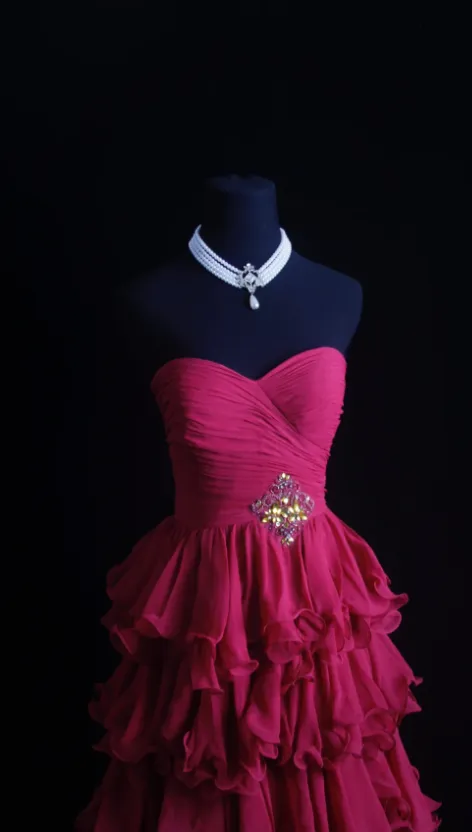 Gorgeous A-Line Hot Pink Long Prom Dresses Sweetheart Neck Evening Dresses Chiffon Hot Pink Formal Dresses HZ1121 - Image 3